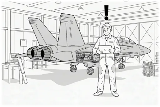 Técnico de mantenimiento con la idea de usar BUSCAI