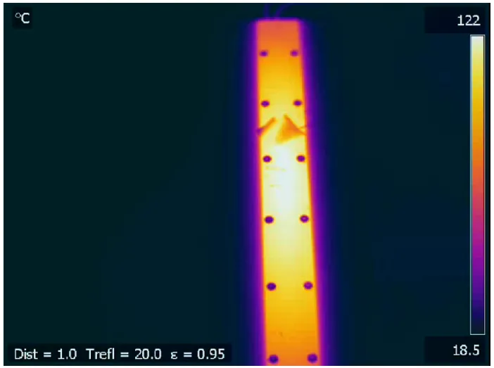 Homogeneidad térmica · 122°C